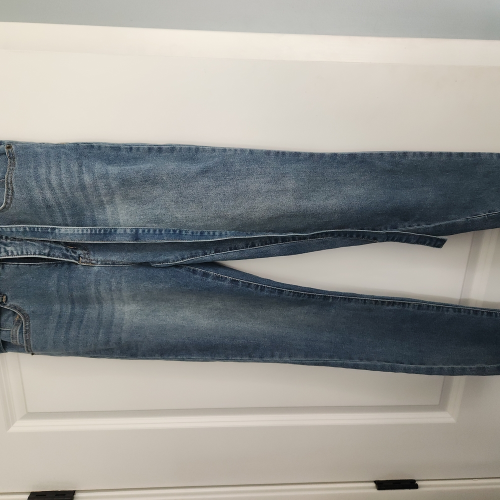 Paperbag High Waist. Blue Jeans
